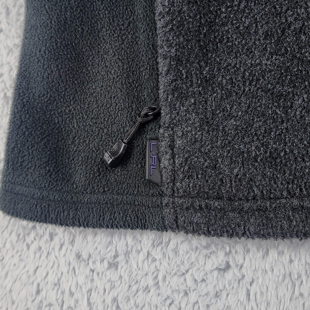 Lauren Active Ralph Lauren Vest Womens XL Gray Fleece Full Zip Stretch Pockets - Picture 3 of 14